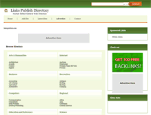 Tablet Screenshot of linkspublish.com